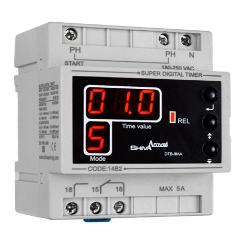سوپر تایمر دیجیتال شیوا امواج مدل DTB-8MA کد 14B2