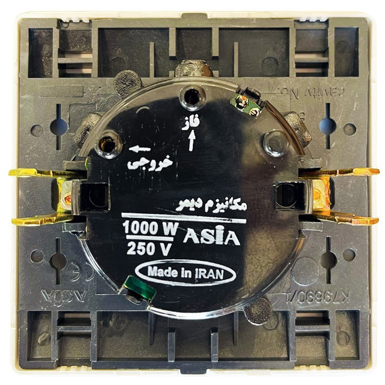 کلید دیمر صنایع آسیا الکتریک مدل کریستال SS
