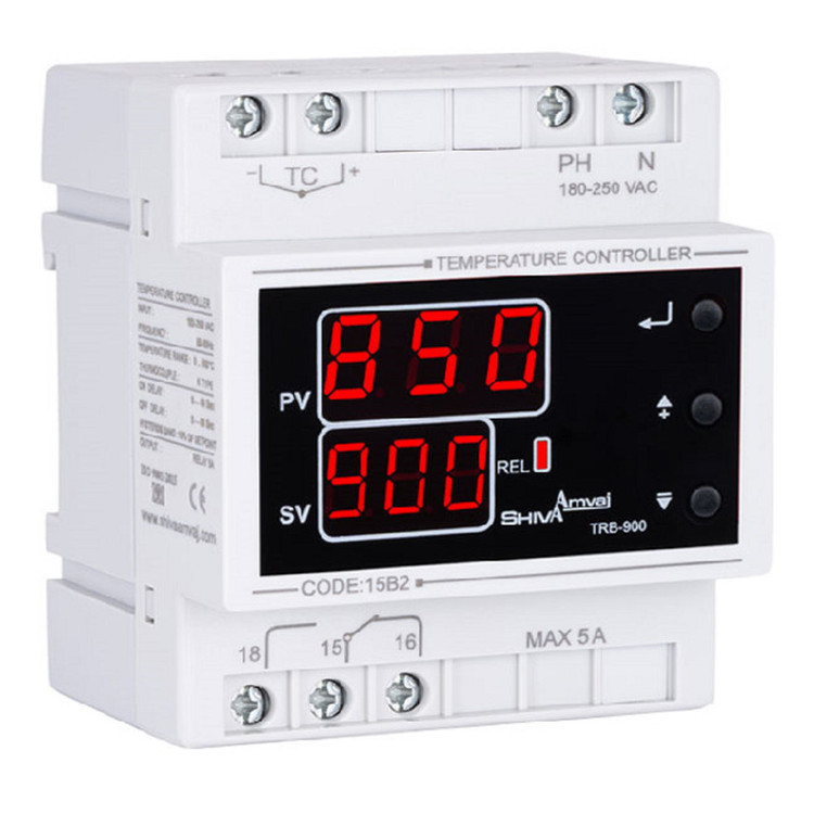 ترموستات کنترلر دما 0 الی 900 درجه شیوا امواج مدل TRB-900 کد 15B2