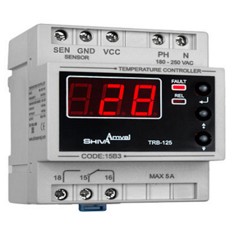 ترموستات کنترلر دما 50- الی 125 درجه شیوا امواج مدل TRB-125D کد 15B3