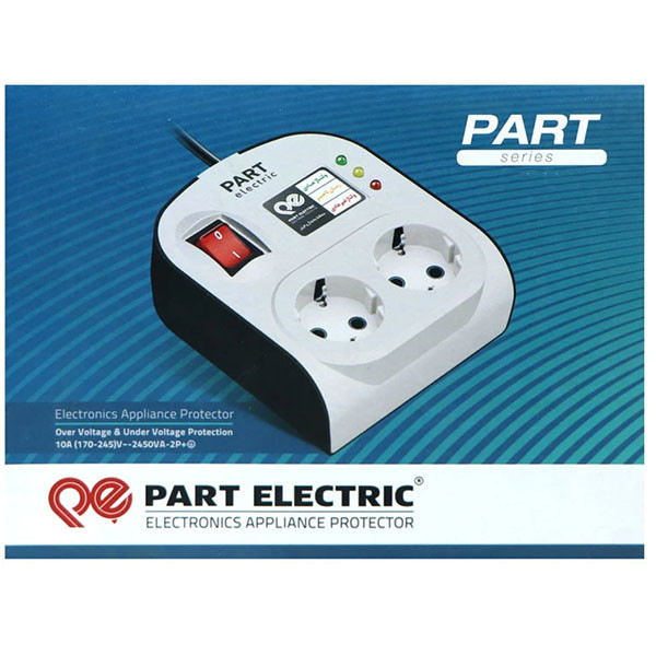 چندراهی برق و محافظ ولتاژ پارت الکتریک مدل PE8787