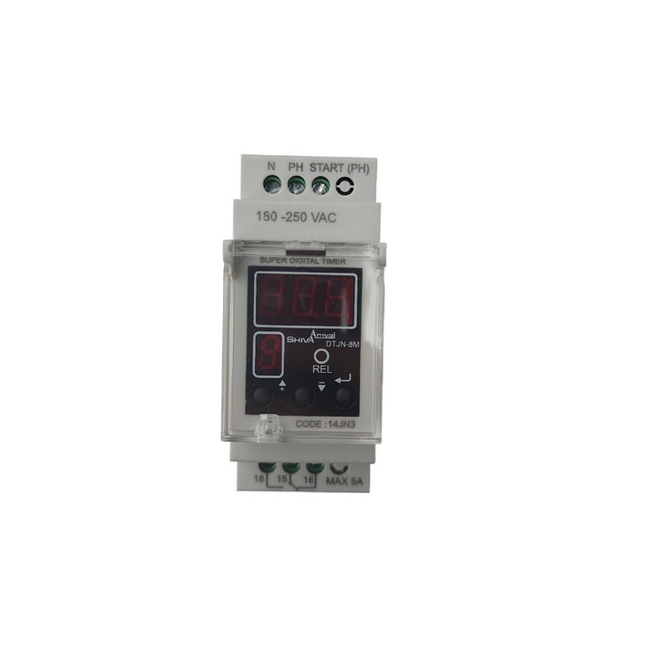 رله سوپر تایمر دیجیتال شیوا امواج سری N مدل DTJN-8M کد 14JN3 بسته دو عددی