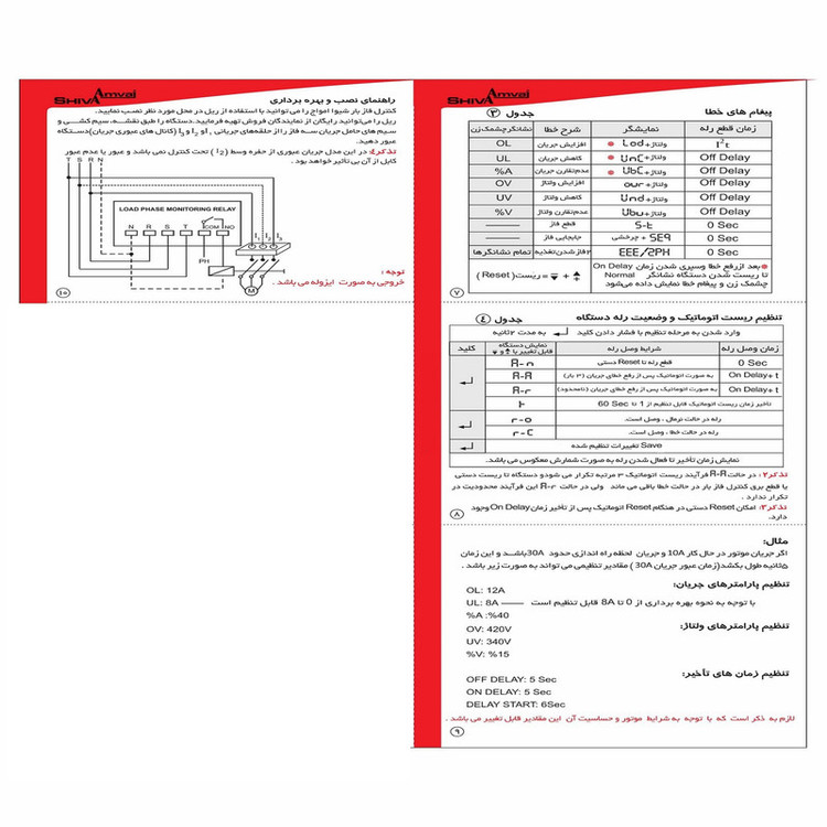 کنترل فاز بار 15 آمپر شیوا امواج مدل LPF-15A کد 13F5 بسته دو عددی