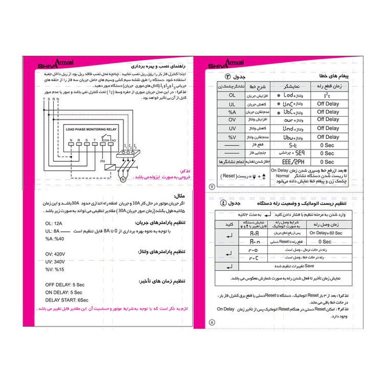 کنترل فاز بار شیواامواج مدل LPF-60A